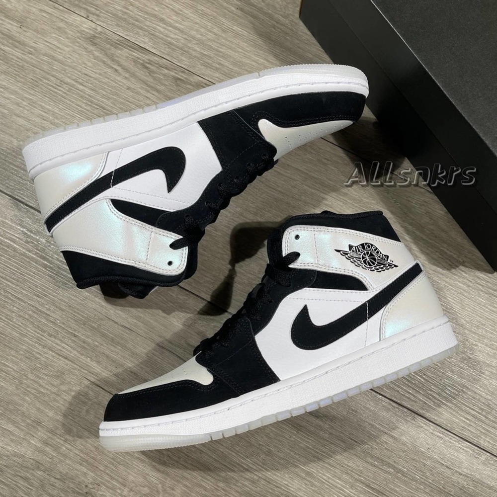 Air Jordan 1 Mid Diamond Pearl - Picture 8 of 10